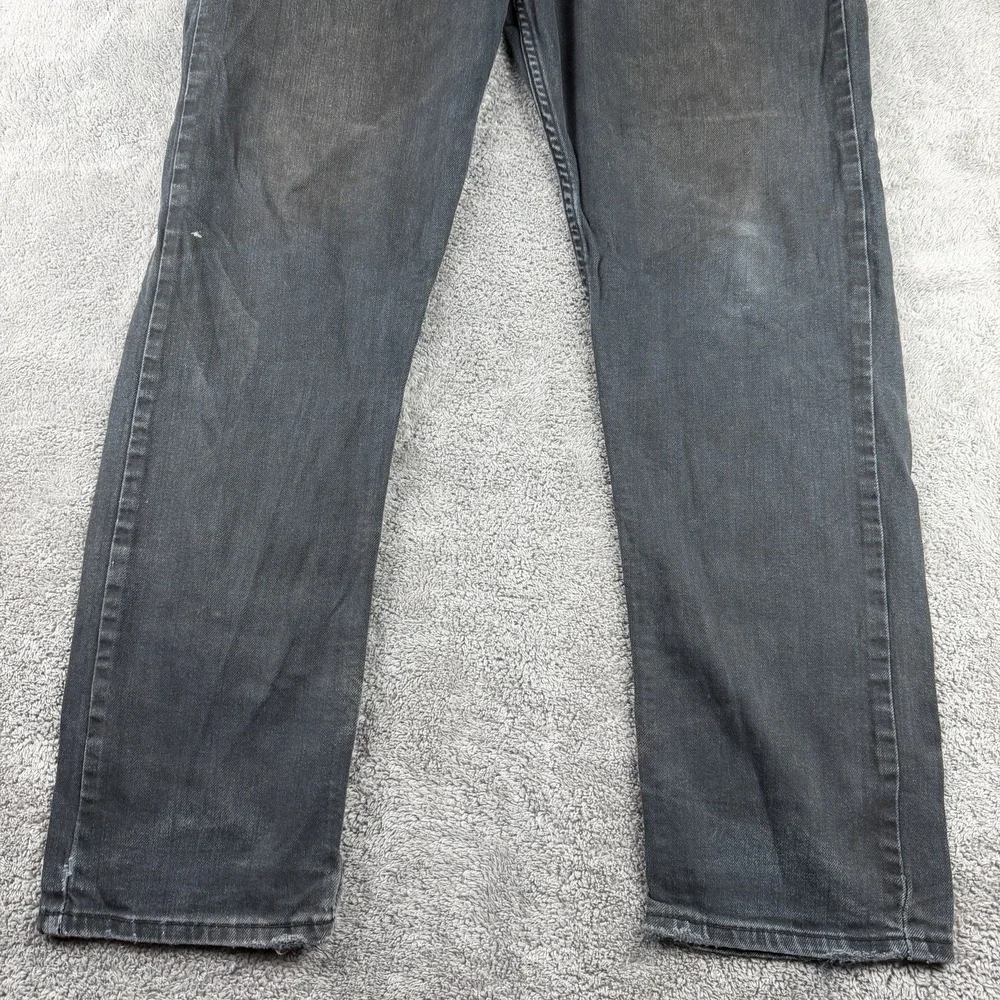 Signature‎ Levis S37 Slim Jeans Mens 36x32 Faded Black Denim Mid Rise